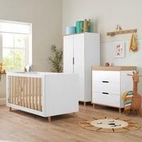 Tutti Bambini Fika 3pc Room Set - White Light Oak