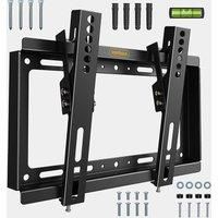 VonHaus 17-37.5" Tilt TV Wall Mount Bracket with Built-In Spirit Level for LED, LCD, 3D, Curved, OLED, Plasma, Flat Screen Televisions - Super Strong 75kg Weight Capacity