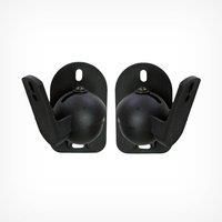 VonHaus Black Universal Speaker Mount Wall Brackets Pack of 2