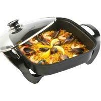 VonShef 1500 Watt Multi Cooker 30cm Square Electric Table Top Frying Pan