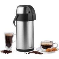 VonShef Thermal Airpot Beverage Dispenser Carafe, Stainless Steel 103 fl oz (3L)