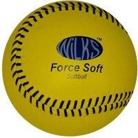Wilks Kid/'s Force Leather Practise Softball - Yellow, 11.5 cm