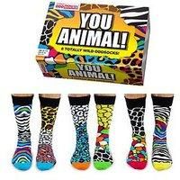 United Oddsocks Men's You Animal! Socks Gift Set