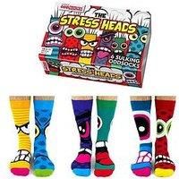 United Oddsocks Stress Heads Novelty Mens Socks - Fathers Day Novelty Gift
