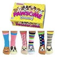 United Oddsocks Pawsome Pooch Oddsocks - Ladies Novelty Socks - Womens Gift Idea
