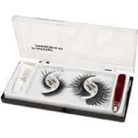 Glam Eyelashes Kit, Tweezer And Glue