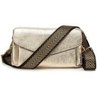 Envelope Bag Gold with Gold Chevron Strap
