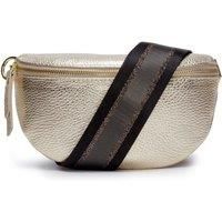 Sling Bag Gold with Charcoal Strap