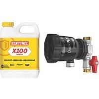 Sentinel Vortex Protection Pack With V250 22mm Drain Filter & X100 1L Inhibitor