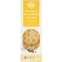 Gourmet Sea Salt & Black Pepper Crackers 185g
