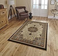 Think Rugs, Heritage 4400 Black/Cream - 200 x 290