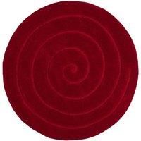 MEDIUM - LARGE THICK CHUNKY ROUND CIRCULAR CIRCLE 100% WOOL TEXTURED SPIRAL RUGS