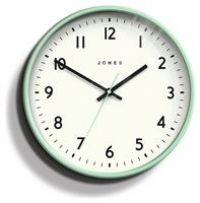 Jones Clocks Jam Matte Wall Clock  Mint Green
