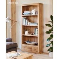 Baumhaus Mobel Oak Large 3 Drawer Bookcase