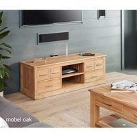 baumhaus Mobel Oak Widescreen Television Cabinet