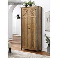 Baumhaus Urban Elegance Reclaimed Living Room Storage Cabinet, Brown