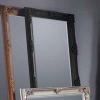 Abbey Black 165x80cm Leaner Mirror Black