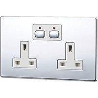 Energenie MiHome Style  Double Socket  chrome