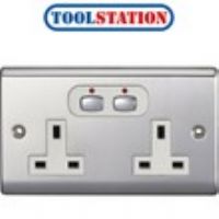 Energenie MiHome Smart 2 Gang Power Socket 13A Steel