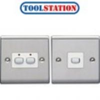 Energenie MiHome Smart Light Switch 1 Gang Master Slave 13A Steel
