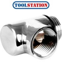 Dual Fuel Elbow Chrome Plated 1/2" M/F