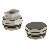 Unbranded Radiator Plug & Directional Vent Set 1/2" in Chrome