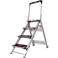 Little Giant 1216-004 Safety Step Platform Ladder, Silver, 4 Tread