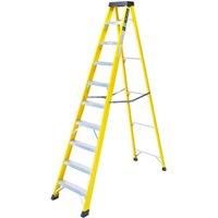 TB Davies Electricians Fibreglass Swingback Step Ladders - 4,5,6,8 & 10 Treads