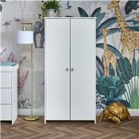 Evie Double Wardrobe - White