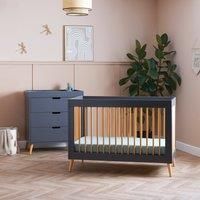 Obaby Maya Mini 2 Piece Room Set - Slate With Natural