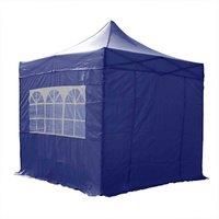 AIRWAVE 3x3m Waterproof Blue Pop Up Gazebo - Stunning Outdoor Marquee Tent with 4 Leg Weight Bags & Carry Bag