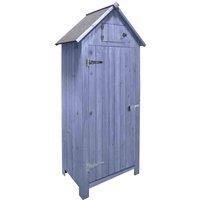 Airwave Bideford Outdoor Wooden Garden Tool Cabinet Beach Hut Shed, 5 Colours
