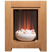 Adam Monet Fireplace Suite OAK w Electric Fire, 23 Inch 21708 RRP £279
