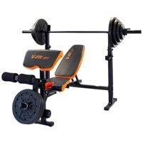V-fit Weight Bench and Olympic Weight Set 100kg r.r.p £800.00