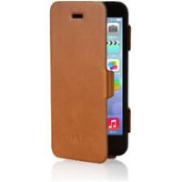 Pipetto Skinny Folio Leather Wallet Case for iPhone 5/5S Access to All Ports Tan