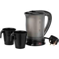 VonShef Travel Kettle with 2 Cups - Portable and Compact Design - 0.5L