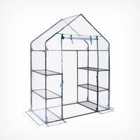 VonHaus Greenhouse Cover Replacement for Walk In Green House, Plant/Grow Houses – Weatherproof Spare Plastic PVC Cover Suitable for Many Greenhouse Frames – Size of Cover: H195 x L143 x D73cm