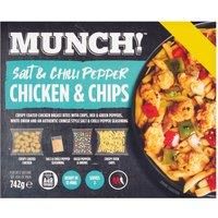 Munch! Salt & Chilli Pepper Chicken & Chips 742g