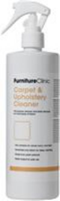 Furniture Clinic Carpet & Upholstery Cleaner Spray - Carpet Cleaner Solution for All Fabrics, Textiles & Carpets - Stain Remover - Natural Plant Based - Safe to Use On Silk & Wool (500ml)