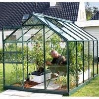 Vitavia Venus 6' x 10' Green Coated Greenhouse - Toughened Glass