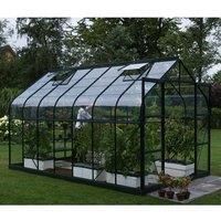 Vitavia Saturn 8' x 6' Green Coated Greenhouse - Toughened Glass
