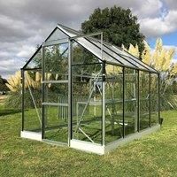Vitavia Apollo 6' x 6' Horticultural Glass Greenhouse - Silver