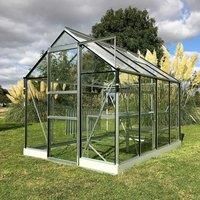 Vitavia Apollo 6' x 10' Horticultural Glass Greenhouse - Silver