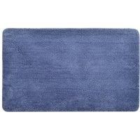 Allure Luxury Deep Pile Microfibre Bath Mat, Non-Slip, 50 x 80cm, Quick Dry & Easy Care (Mid Blue)