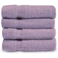 Pack of 4 Face Towels 100% Egyptian Cotton Zero Twist Soft Face Cloths Flannels