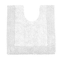 Allure Bath Fashions Elegance Heavyweight Reversible Cotton Pedestal Mat, Eco Friendly, Supersoft, Machine Washable 55cm x 55cm with Cut Out 2200gsm - Fully Guaranteed
