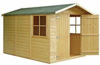 Homewood Guernsey Wooden 7 x 10ft Shiplap Double Door Shed