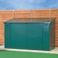 Asgard Max 7' x 3' 6" (Nominal) Pent Metal Bike Store Green (1287K)