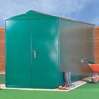 Asgard Centurion Plus 2 5' x 14' 6" (Nominal) Apex Metal Shed Green (6414K)