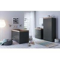 Little Acorns Burlington 3 Piece Furniture Roomset - Anthracite & Oak